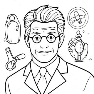 Leorio Paradinight Orvosi Felszerelekkel Szinezolap 116672-52159