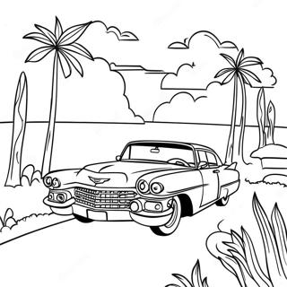 Vintage Cadillac Festoi Tajban Szinezolap 116722 52190