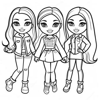 Bratz Babak Trendy Oltozetben Szinezolap 116902-52332