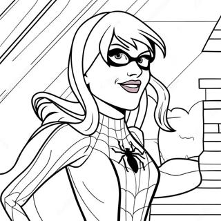 Gwen Stacy Pokember Jelmezben Szinezolap 116979 52388