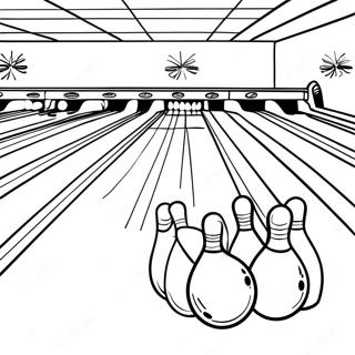 Bowling Palya Jelenet Szinezo Oldal 117183-52534