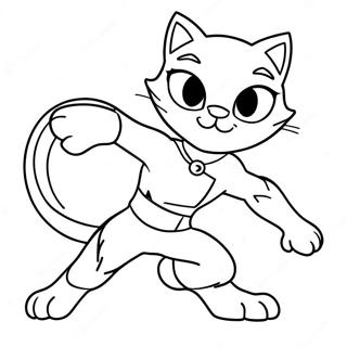 Hosies Cat Noir Akcioban Szinezo Oldal 117650-52897