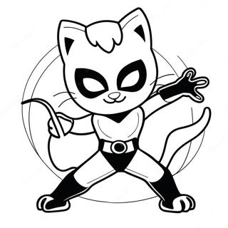 Cat Noir Szupererokkel Szinezo Oldal 117651-52903