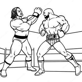 Dinamikus Wwe Csapatmerkozes Szinezolap 117704 52947