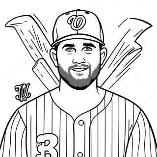 Bryce Harper Színezők