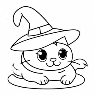 Boszorkany Kalapos Macska Szinezo Oldal 118654-53793