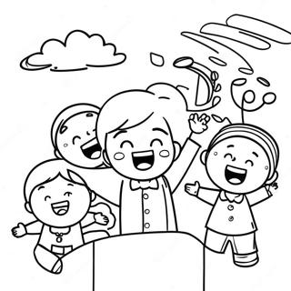 Gyermekek Dicserete Szinezolap 118732-53855