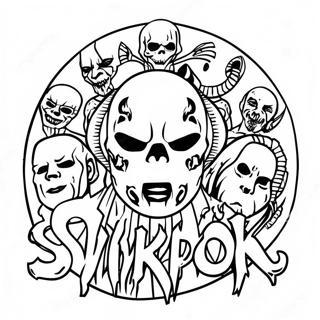 Slipknot Logo Szinezolap 119242-54241