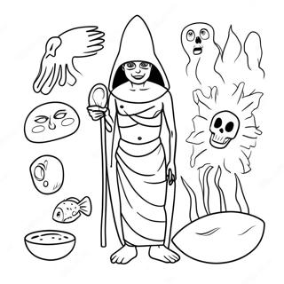 Egyiptom Tiz Plagaja Szinezo Oldal 119270-54276