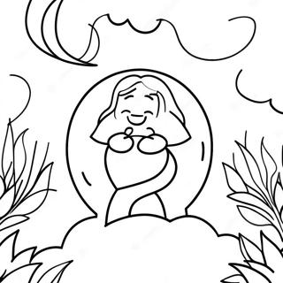 Manna A Mennybol Szinezo Oldal 119271 54278