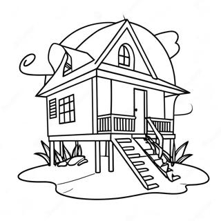 Napfenyes Tengerparti Haz Szinezolap 119630 54552