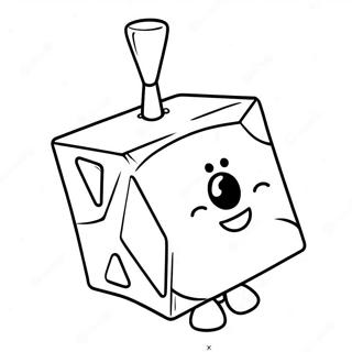 Aranyos Dreidel Mosolygo Arccal Szinezolap 119682-54600