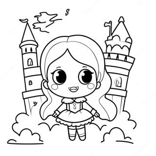 Remiszto Lany Vampir Egy Kastelyban Szinezolap 119759 54653