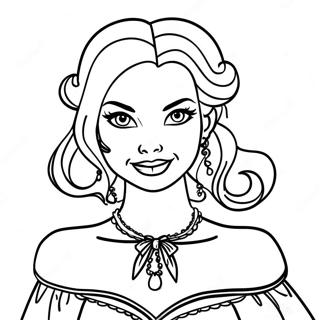 Elegans Lany Vampir Ruhaban Szinezolap 119760-54657