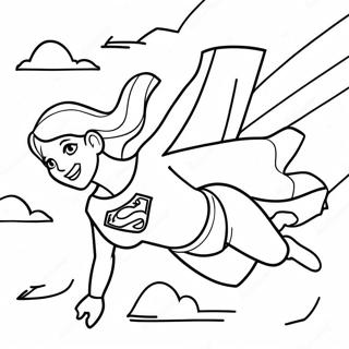 Supergirl Repul Az Egen Szinezolap 119861 54732