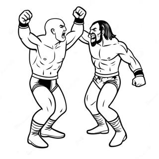 Dinamikus Wwe Csapat Osszecsapas Szinezolap 119968 54823