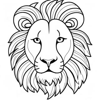 Fenseges Oroszlan Arc Szinezolap 120682 55372
