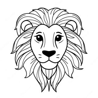 Jatekos Oroszlan Arc Szinezolap 120685-55383