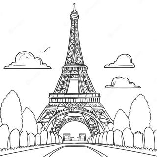 Eiffel Torony Parizsban Szinezooldal 120964 55590