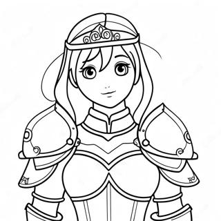 Bator Anime Hercegno Pancelban Szinezolap 121634 56288