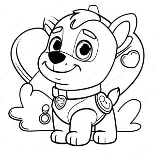 Paw Patrol Valentin Napi Szinezolap 122039-56593