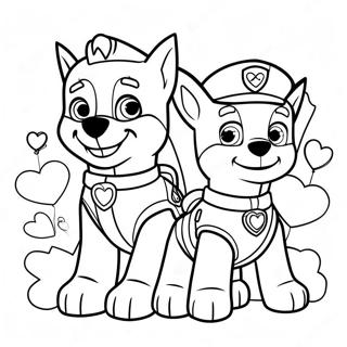 Paw Patrol Valentin Napi Szinezolap 122039-56594