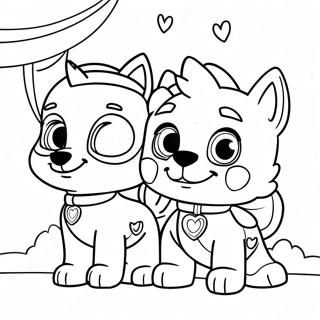 Jatekos Paw Patrol Valentin Napi Kaland Szinezolap 122043-56609