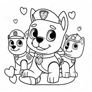 Jatekos Paw Patrol Valentin Napi Kaland Szinezolap 122043-56610