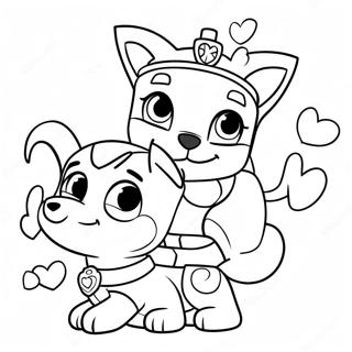 Jatekos Paw Patrol Valentin Napi Kaland Szinezolap 122043-56611
