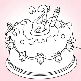 Csillogo Barbie Szuletesnapi Torta Szinezolap 122194 56773