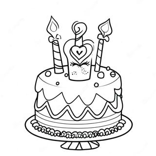 Csillogo Barbie Szuletesnapi Torta Szinezolap 122194 56775