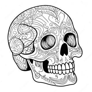 Realisztikus Koponya Szerkezet Szinezolap 122299 56860