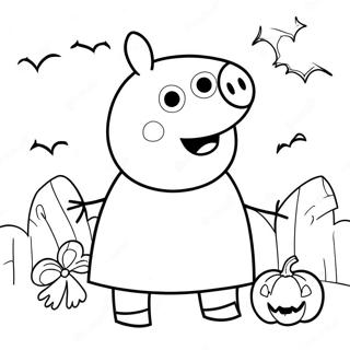 Peppa Malac Halloween Színezők