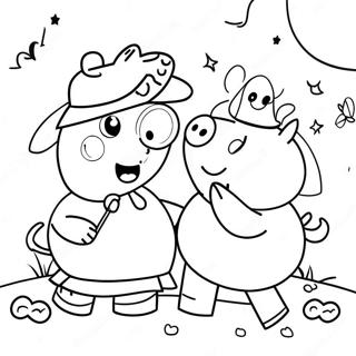 Peppa Malac Csokit Vagy Csalunk Szinezo Színezők