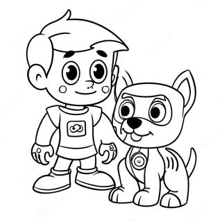 Elroy Jetson A Robot Kutyajaval Szinezolap 123613-57881