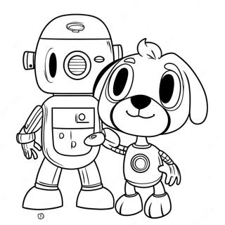 Elroy Jetson A Robot Kutyajaval Szinezolap 123613-57882