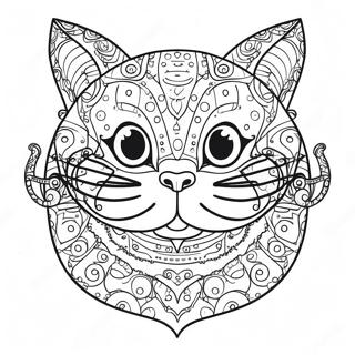 Bonyolult Steampunk Csecsen Macska Szinezo 123742 57984