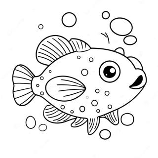 Boldog Puffer Fish Buborekokkal Szinezolap 124201-58431