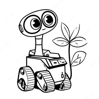 Wall E Wall E Egy Novenyt Tart Színezők