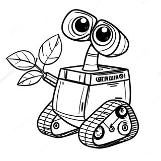 Wall E Wall E Egy Novenyt Tart Színezők