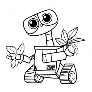 Wall E Wall E Egy Novenyt Tart Színezők