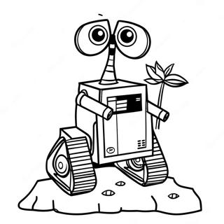 Wall E Wall E Egy Novenyt Tart Színezők