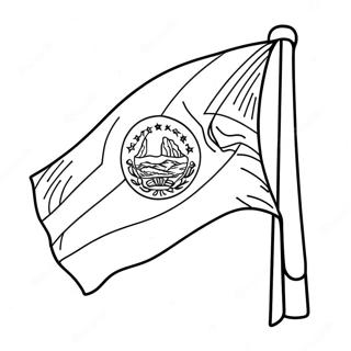 El Salvador El Salvador Flaga Színezők