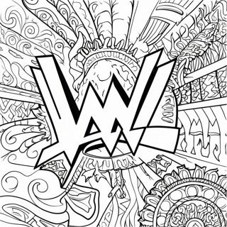 Wwe Logo Szinezo Oldal 124742-58849