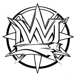 Wwe Logo Szinezo Oldal 124742-58850