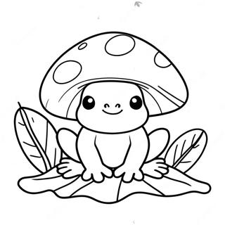 Bajos Gomba Beka Egy Levelen Ulve Szinezolap 124848-58937