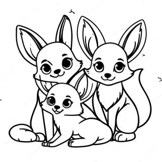 Fennec Roka Csalad Szinezolap 125026-59074