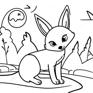 Fennec Roka A Holdfenyben Szinezolap 125027-59080