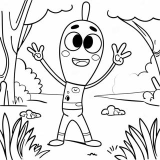 Boldog Forky Egy Napos Parkban Szinezo Oldal 125259-59255