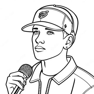 Eminem Mikrofonnal Szinezolap 125799 59669